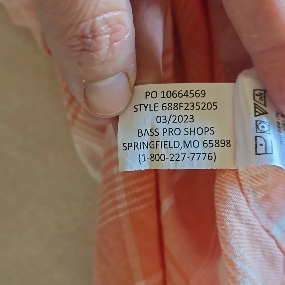 Outdoor Kids Plaid Button Down Long Sleeve From Bass‎ Pro Shops Size XL